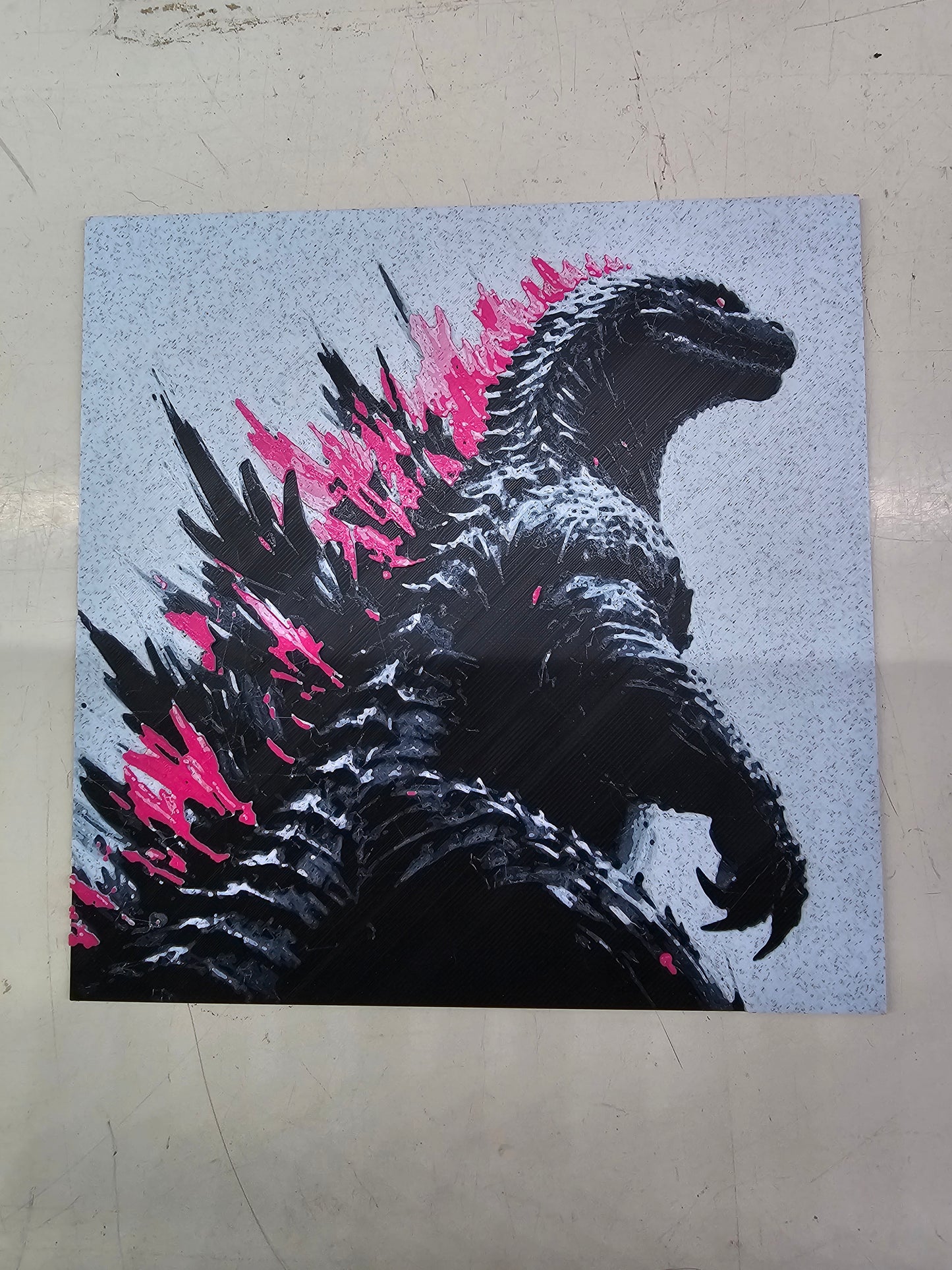 Godzilla New Empire 3d Hueforge art print