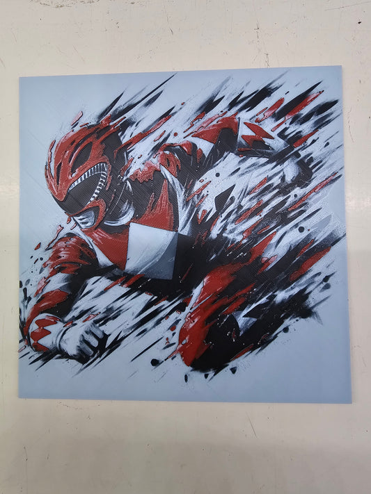 Go Go Power Rangers, Red Ranger 3D Hueforge Art