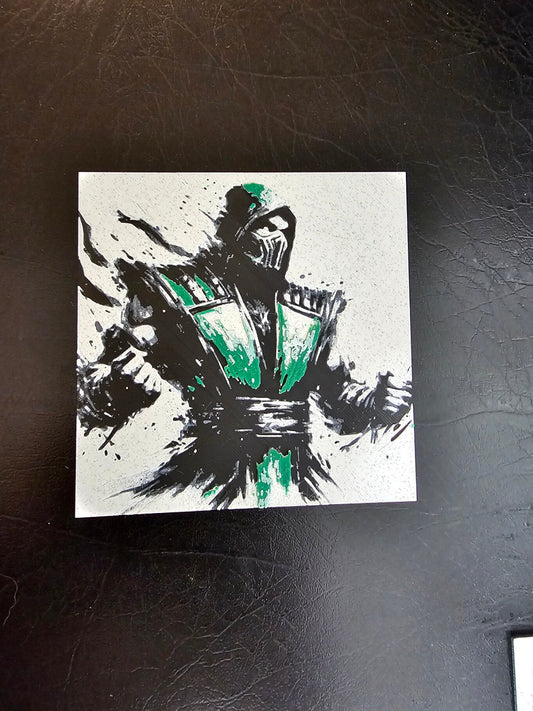 Reptile Mortal Kombat Regular Green 3D Hueforge Art