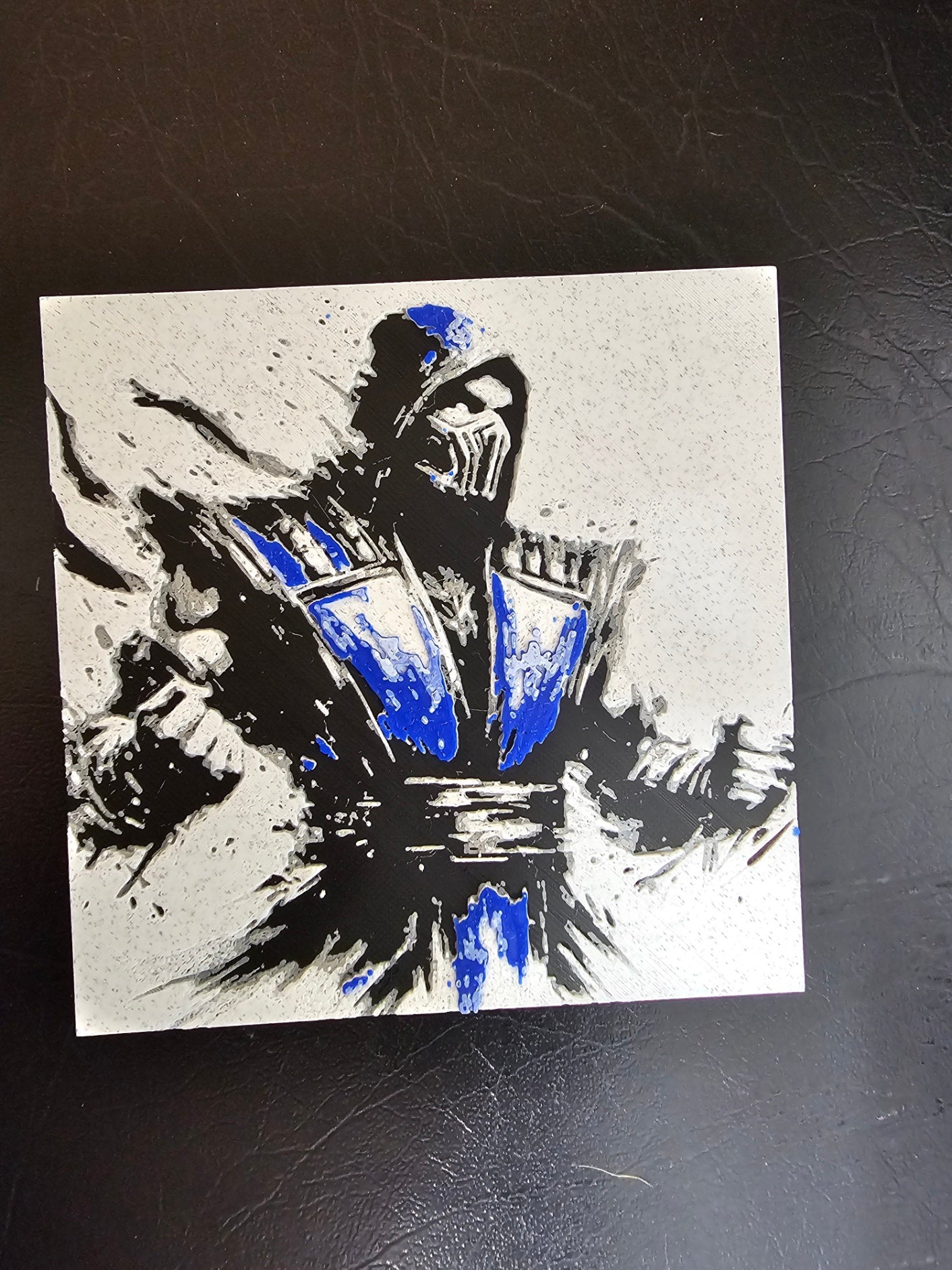 Sub-Zero Mortal Kombat Regular Blue 3D Hueforge Art