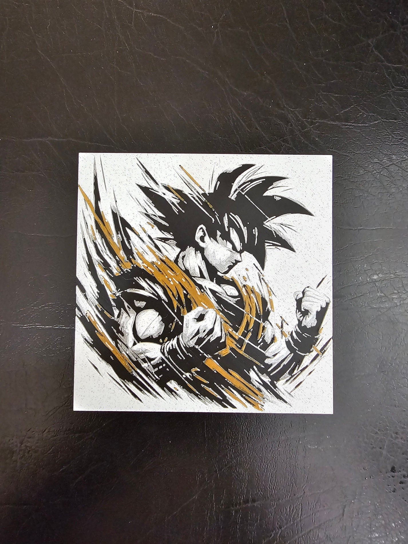 Goku, Charging to Full Power!  Dragon Ball Z 3D Hueforge Art