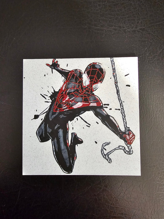 Miles Morales Spiderman Hueforge 3D Art