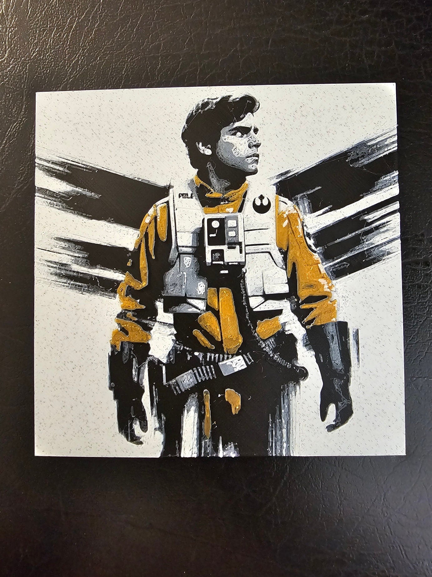 Poe Dameron 3D Hueforge Art