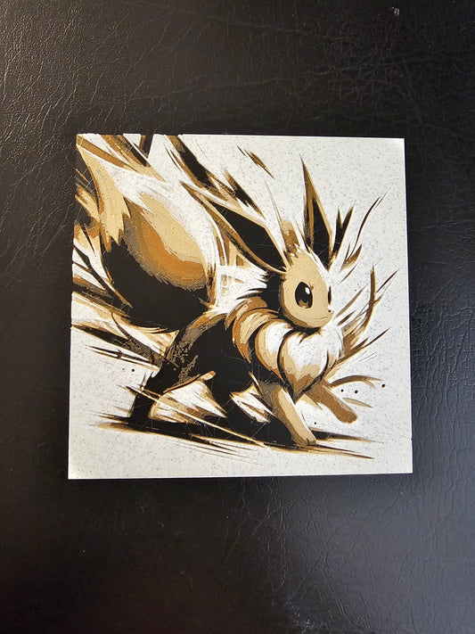 Eevee, Pokemon Gotta Catch'em All 4 color 3D Hueforge Art