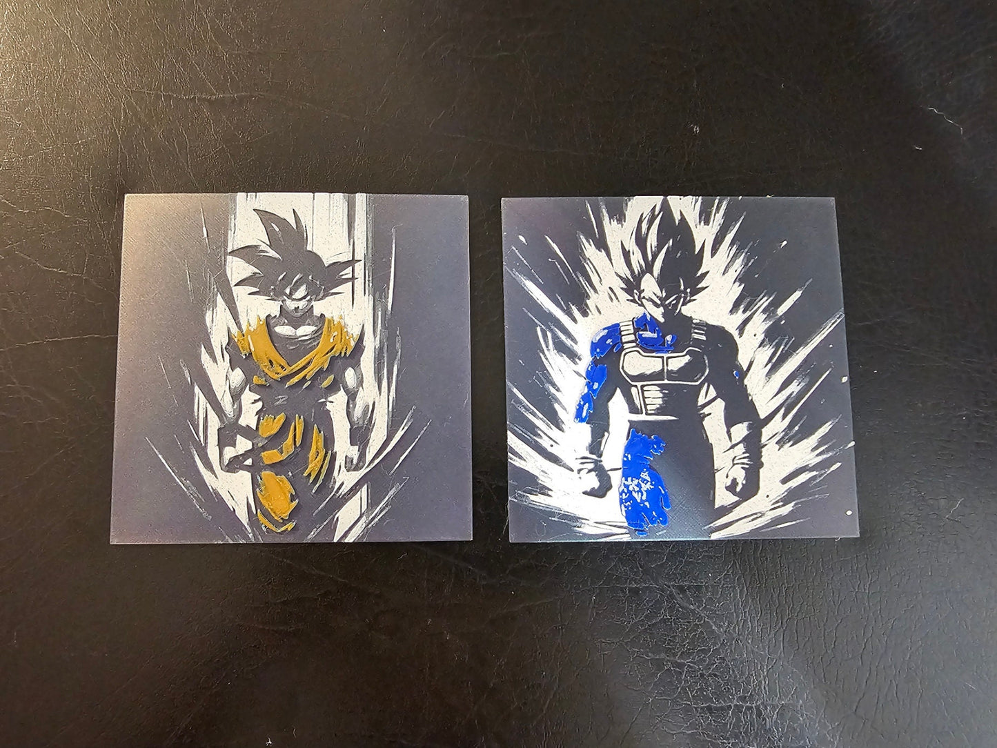 Vegeta. Prince of all Sayains!  Black Color Shift Background 3D Hueforge Art