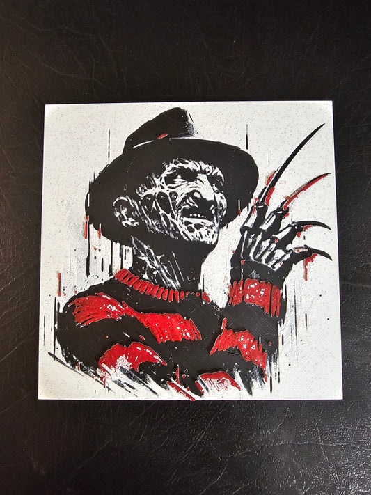 Freddy Krueger 3D Print Hueforge Art