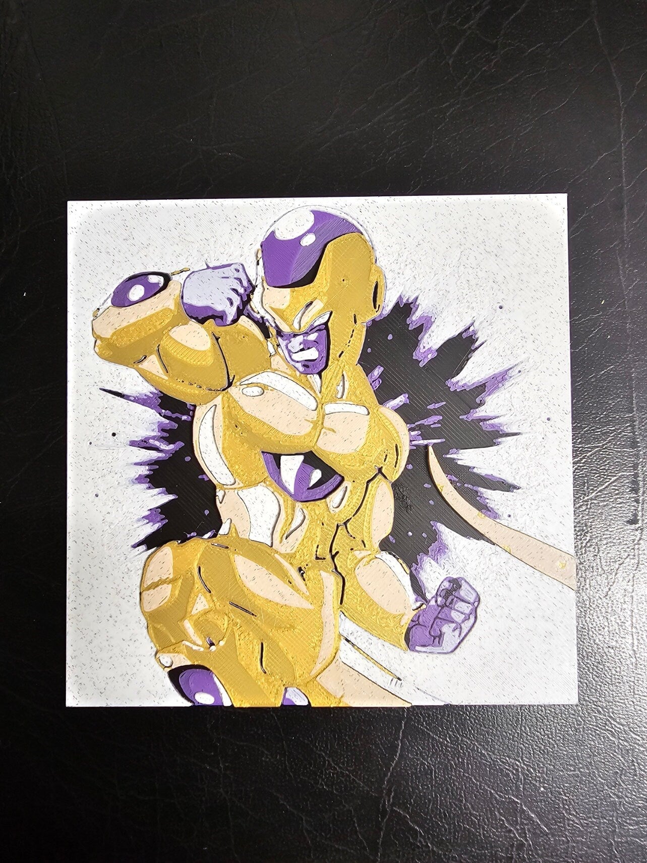 Golden Frieza 4 Color 3D Hueforge Art