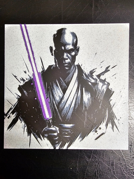 Mace Windu  3D Hueforge Art