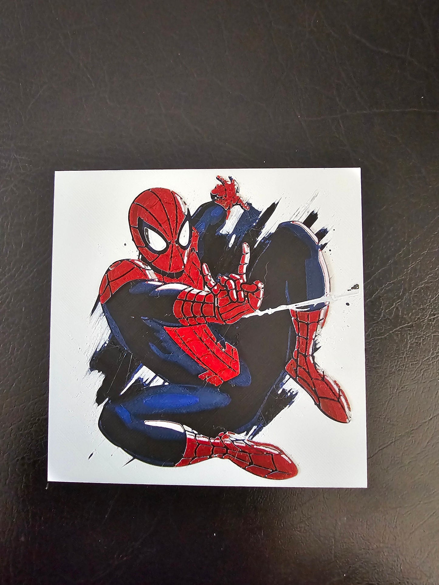 Spiderman Blue and Red Hueforge 3D Art