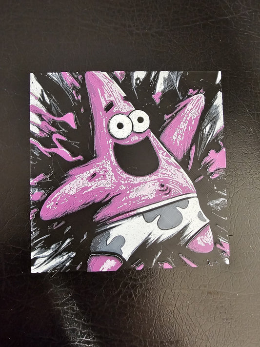 Patrick Star Hueforge 3D Art