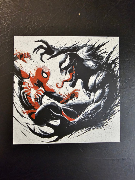 Spiderman vs. Venom Hueforge 3D Art