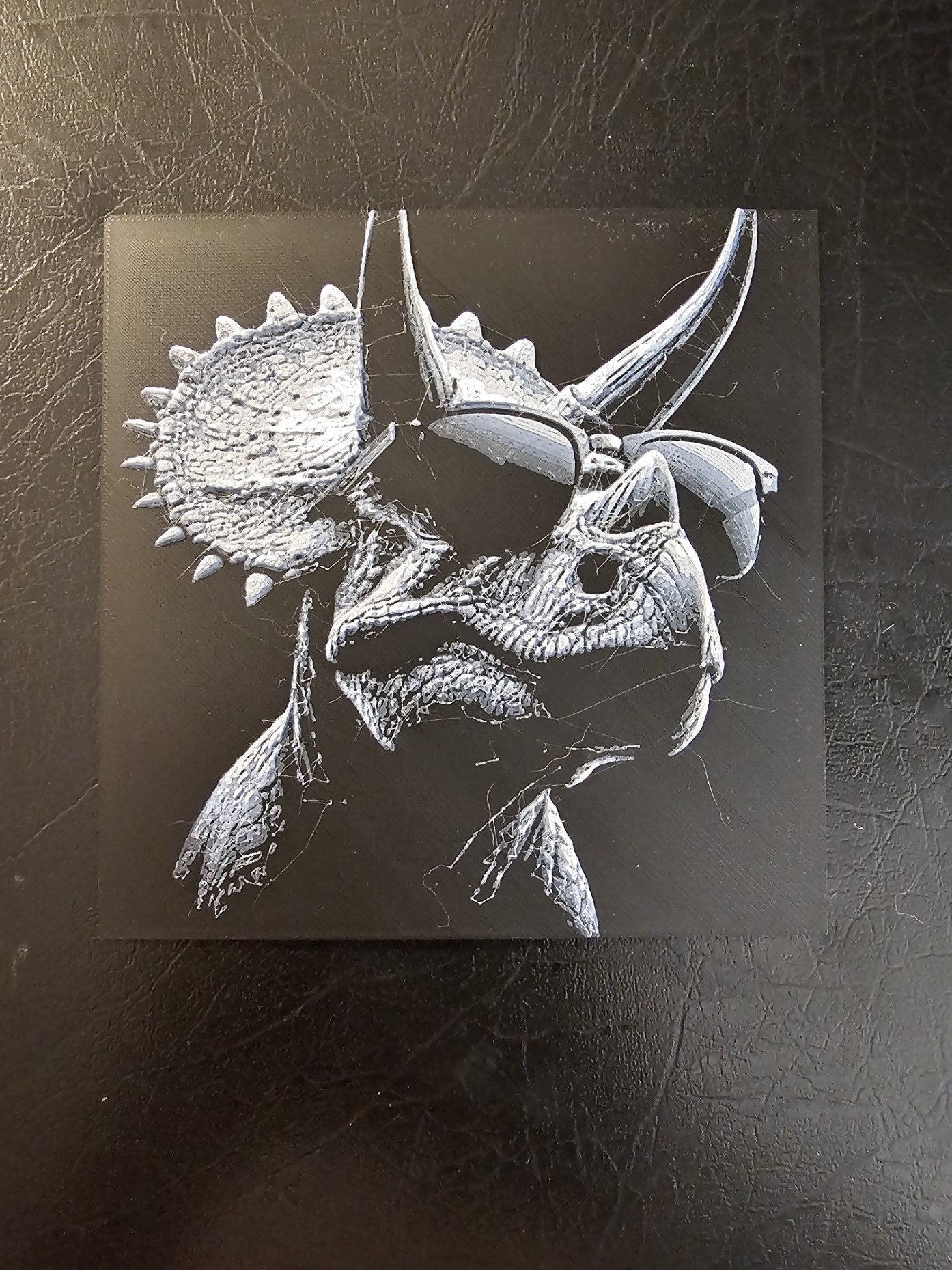 Triceratops with sunglasses 3D Hueforge Art