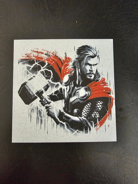 Thor calling the lightning, God of Thunder 3D Hueforge Art