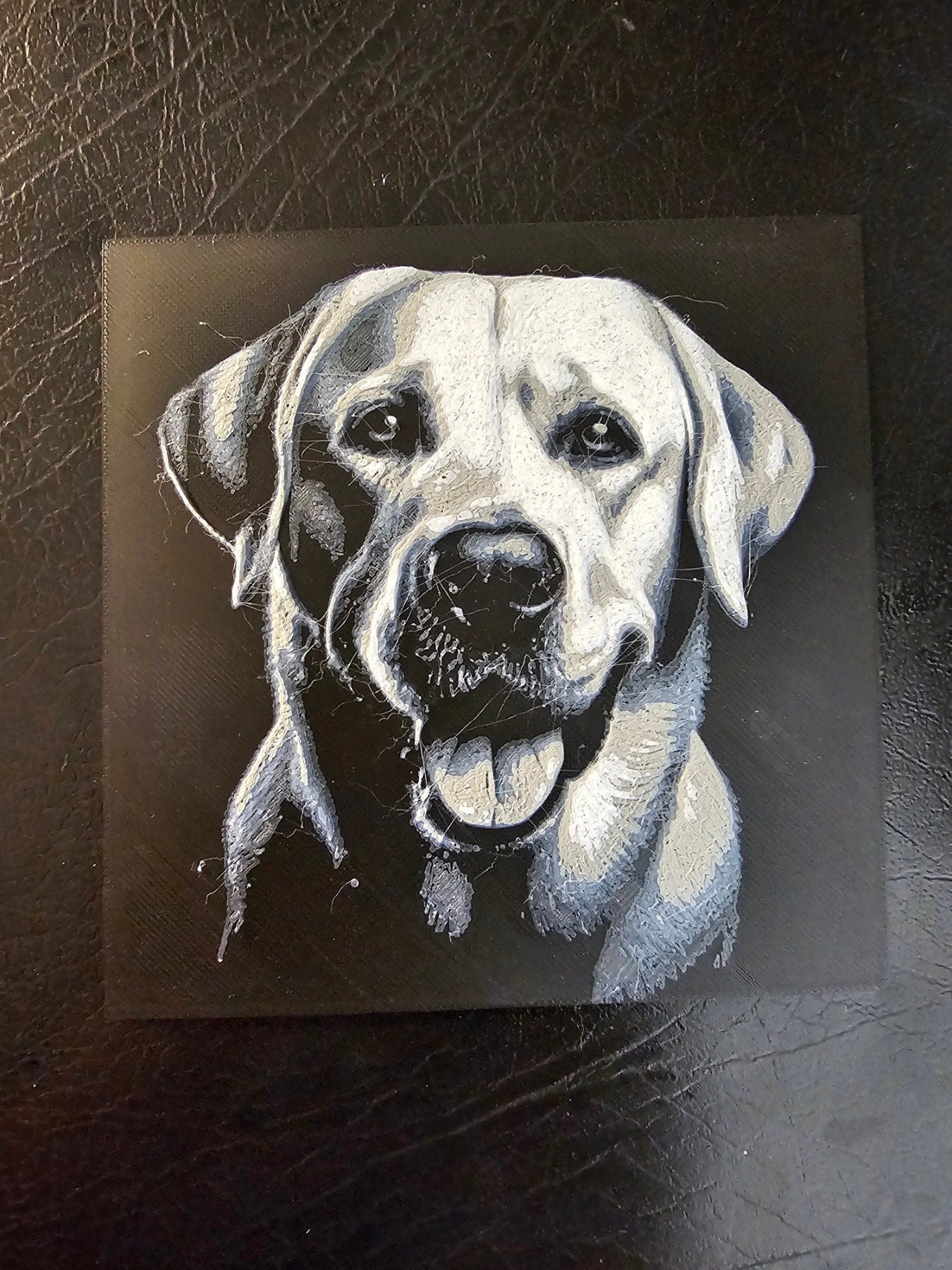 Labrador Retriever 3D Hueforge Art