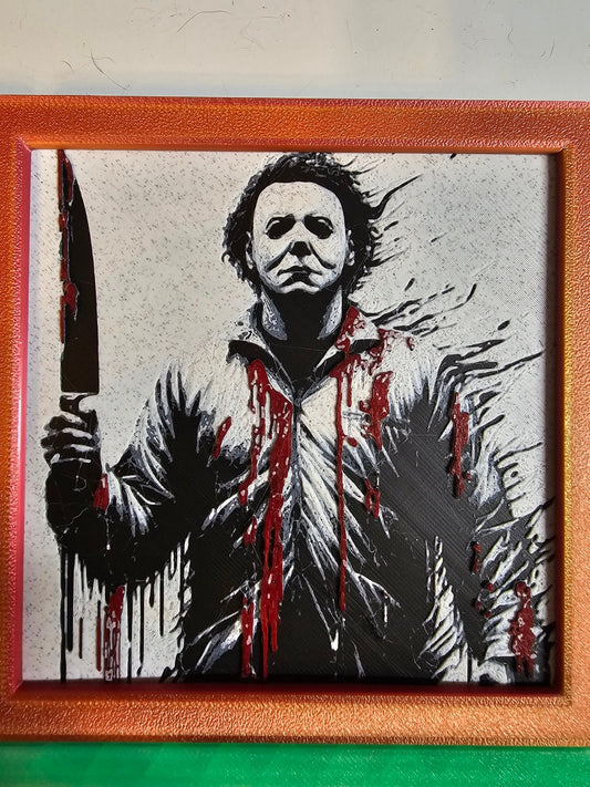 Michael Myers 3D Print Hueforge Art