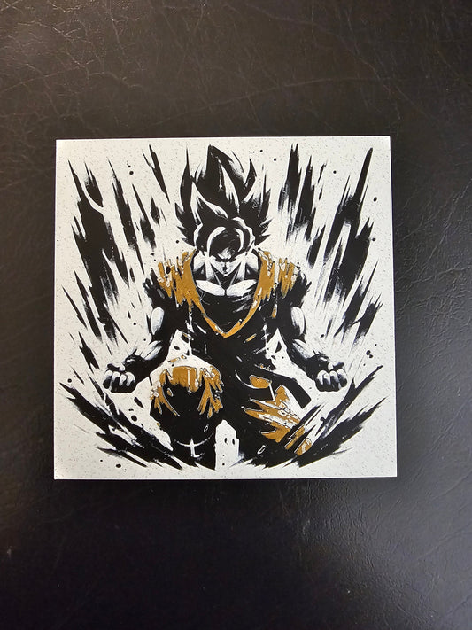 Goku, Charging to Full Power!  Dragon Ball Z 3D Hueforge Art